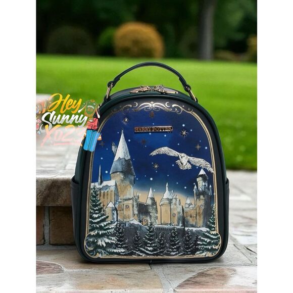 Harry Potter Snowy Hogwarts Scene Light-Up Mini Backpack main image 6